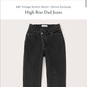 SOLD TENTATIVELY ❤️  W/tags abercombie cross cross dad jeans